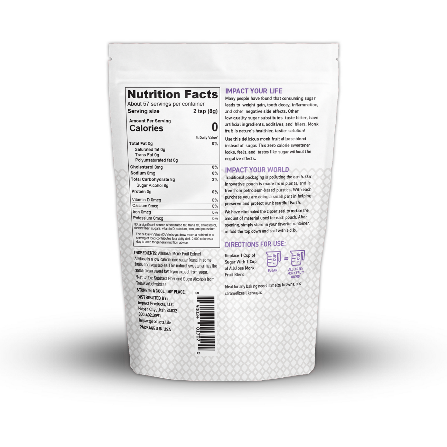Allulose Monk Fruit Blend (Crystalline)