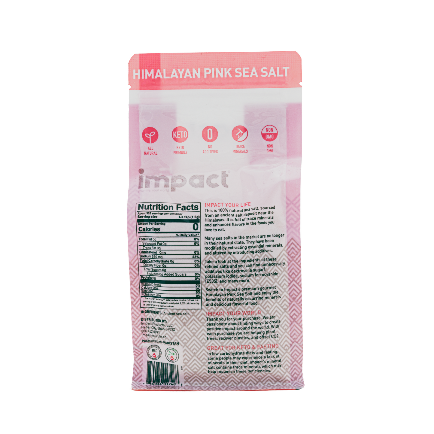 Fine Grain Himalayan Pink Sea Salt 2lb bag