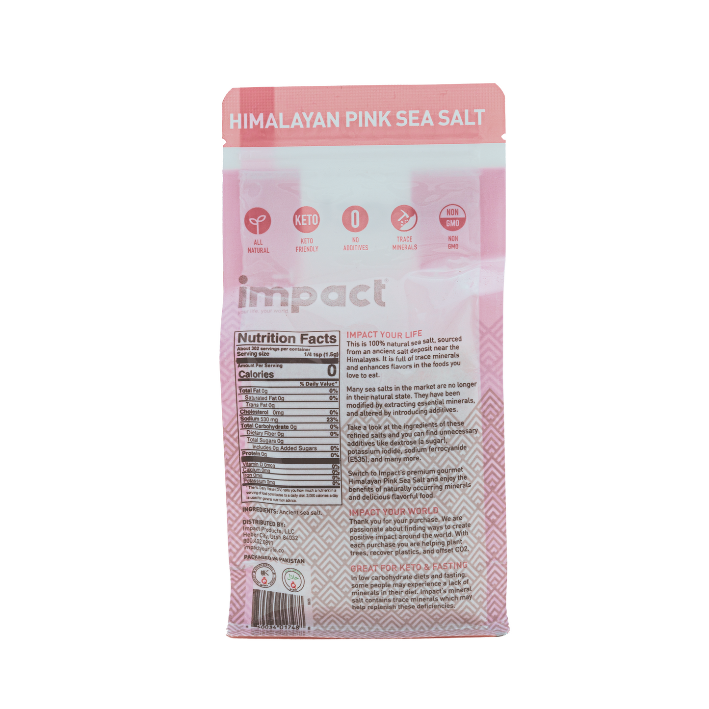 Fine Grain Himalayan Pink Sea Salt 1lb bag