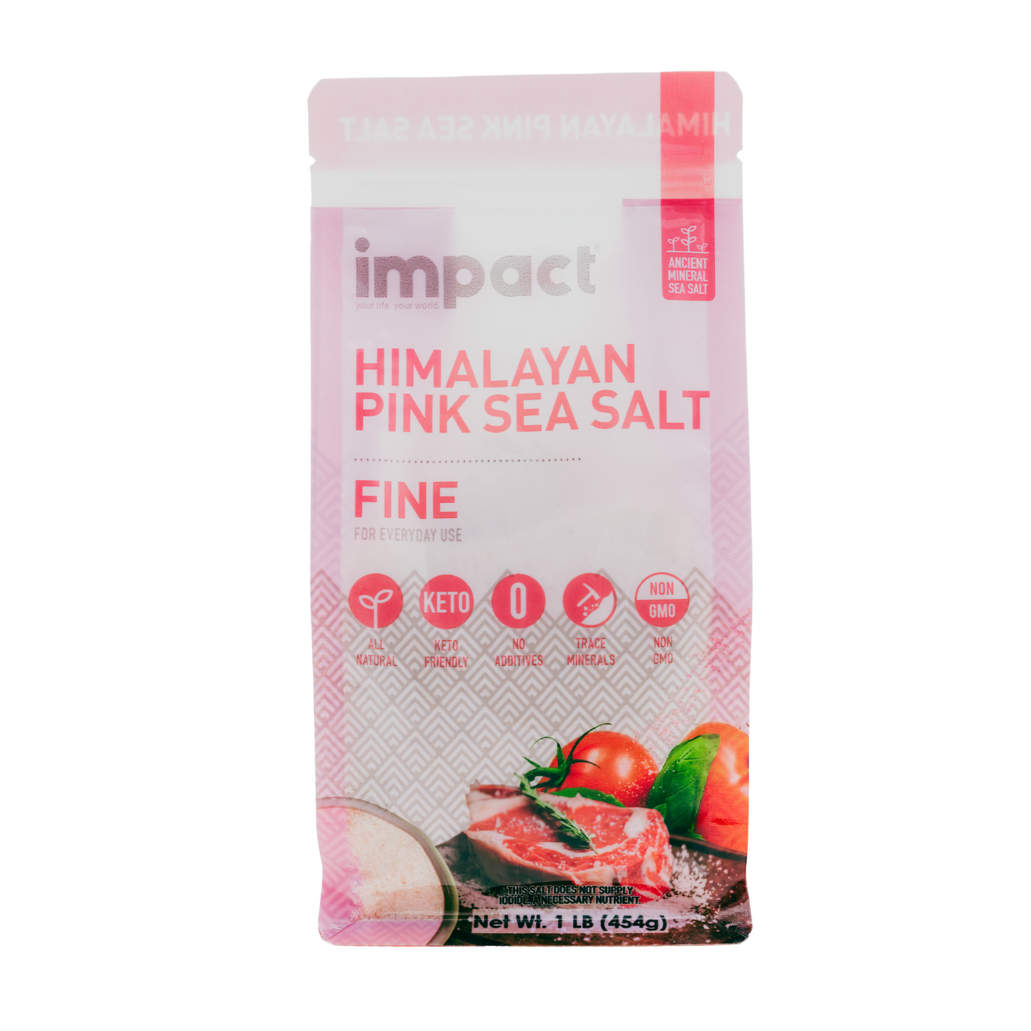 Fine Grain Himalayan Pink Sea Salt 1lb bag