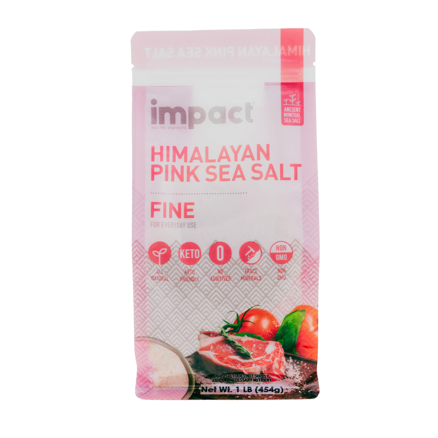 Fine Grain Himalayan Pink Sea Salt 2lb bag
