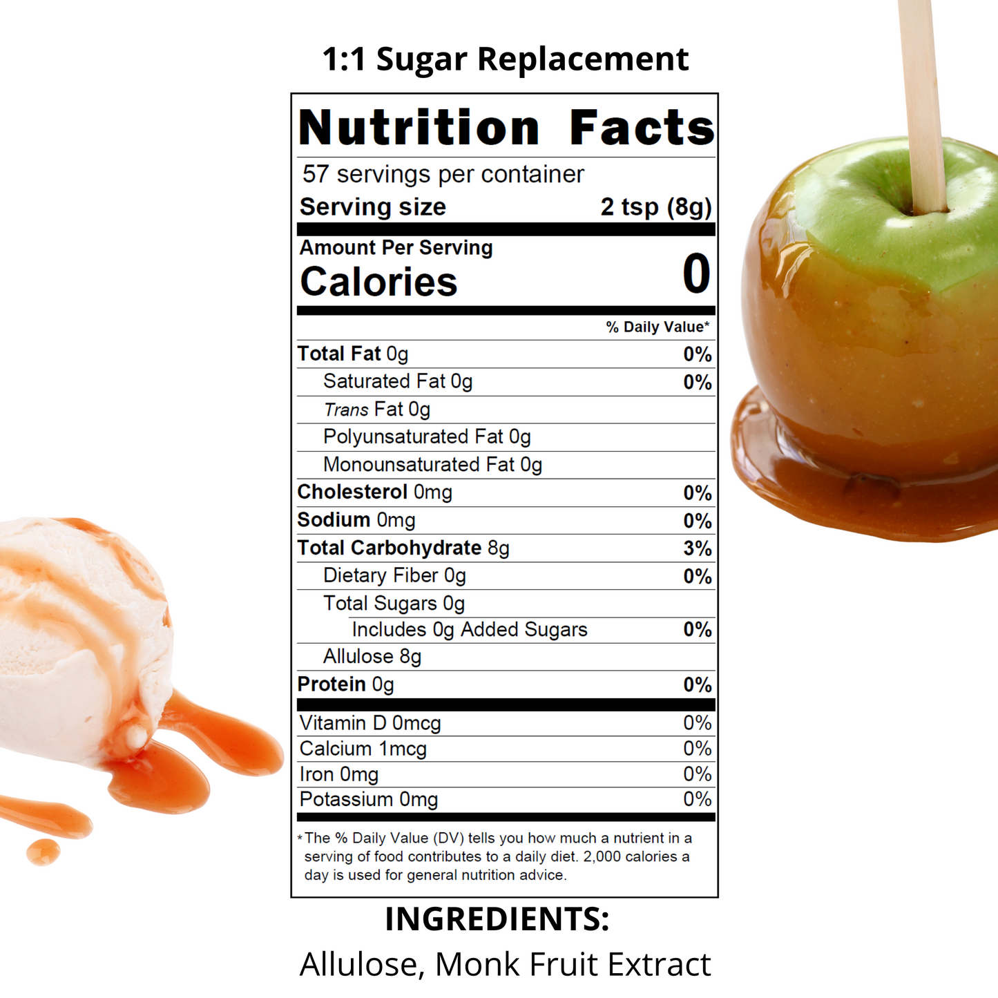 Allulose Monk Fruit Blend (Crystalline)