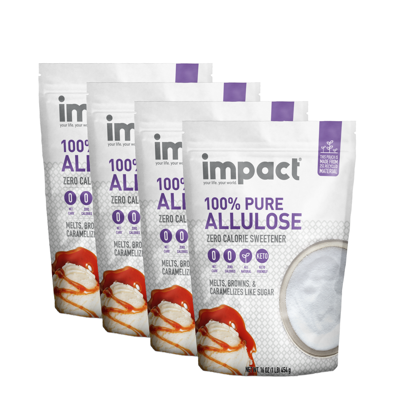 Monk Fruit & Allulose Sugar Substitute Sweetener Impact Products