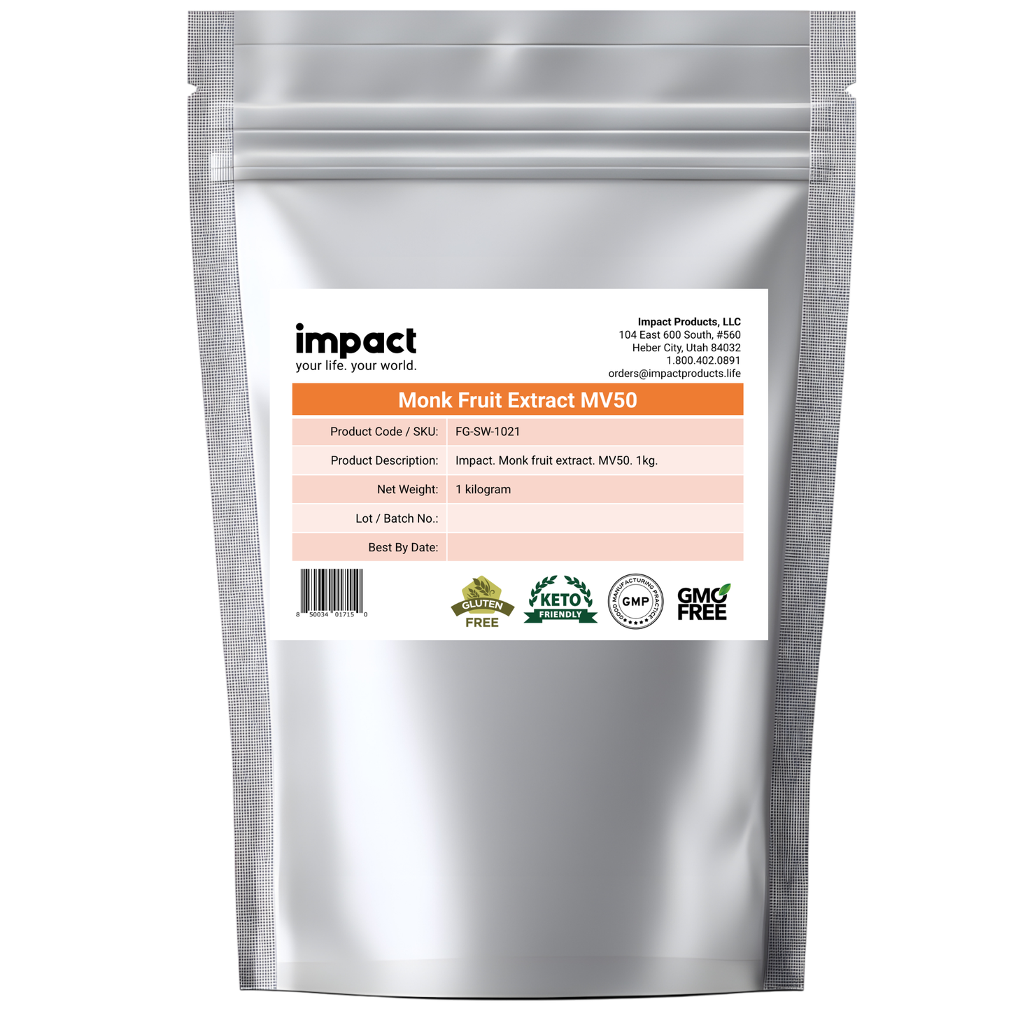 Monk Fruit Extract (Mogroside V 50%) - 1KG