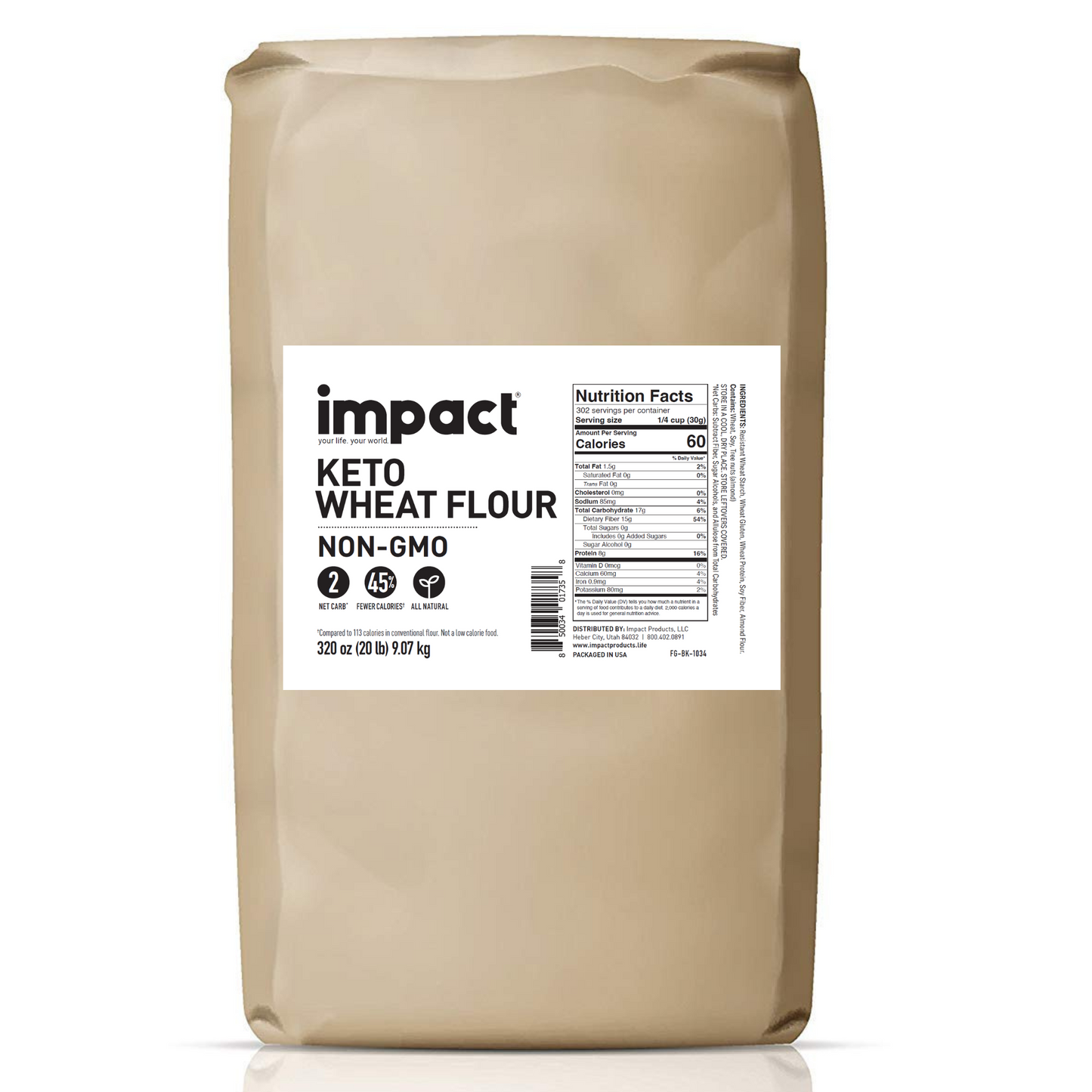 Bulk Keto Wheat Flour 20 lb
